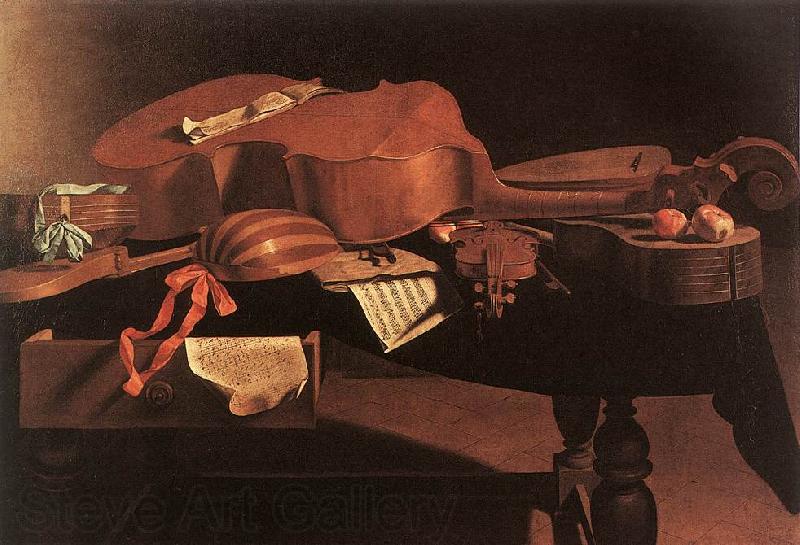 BASCHENIS, Evaristo Musical Instruments Spain oil painting art